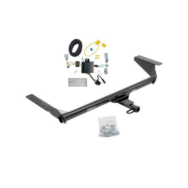 2020-2024 Chrysler Voyager Draw-Tite Class 2 Trailer Hitch, 1-1/4 Inch Square Receiver Bundle w/ Plug-n-Play T-One Wiring Harness - Draw-tite