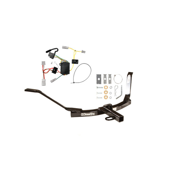 2006-2007 Honda Accord Coupe Draw-tite Class 1 Trailer Hitch, 1-1/4 Inch Square Receiver Bundle w/ Plug-n-Play T-One Wiring Harness - Draw-tite