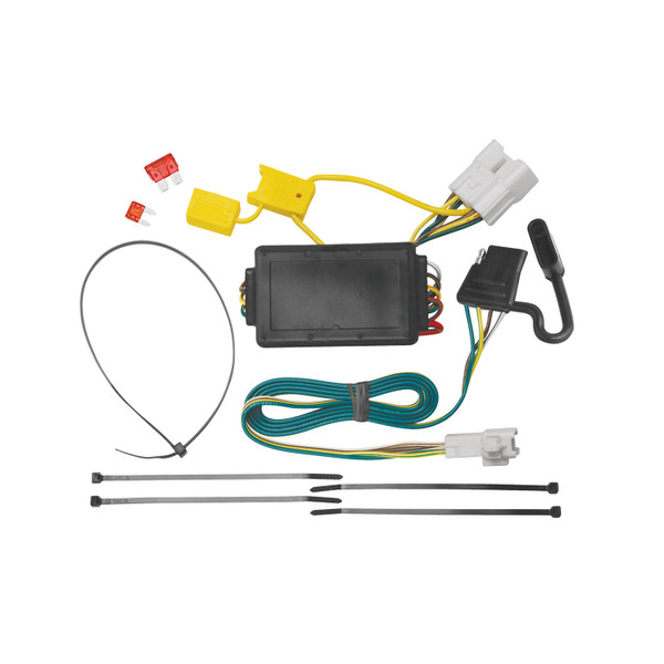 2014-2019 Toyota Highlander Except w/Twin-Tip Exhaust Draw-tite Class 3 Trailer Hitch, 2 Inch Square Receiver Bundle w/ Plug-n-Play T-One Wiring Harness