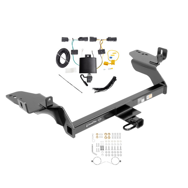 2019-2019 Ford Escape Draw-tite Class 2 Trailer Hitch, 1-1/4 Inch Square Receiver Bundle w/ Plug-n-Play T-One Wiring Harness 36529 - Draw-tite