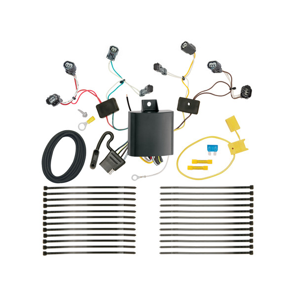 2015-2020 Honda Fit Draw-tite Class 1 Trailer Hitch, 1-1/4 Inch Square Receiver Bundle w/ Plug-n-Play T-One Wiring Harness