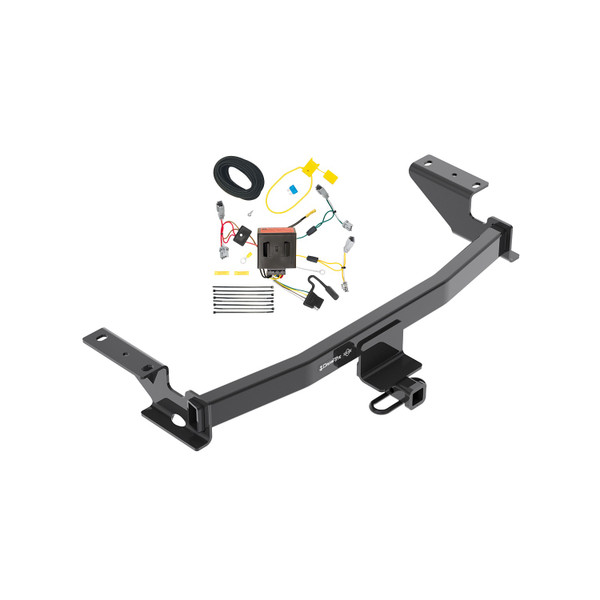 2013-2016 Mazda CX-5 Draw-tite Class 2 Trailer Hitch, 1-1/4 Inch Square Receiver Bundle w/ Plug-n-Play T-One Wiring Harness - Draw-tite