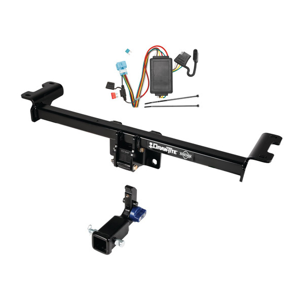 2010-2012 Acura RDX Draw-tite Hidden Hitch Completely Hidden Trailer Hitch 2 Inch Removable Receiver Bundle w/ Plug-n-Play T-One Wiring Harness - Draw-tite