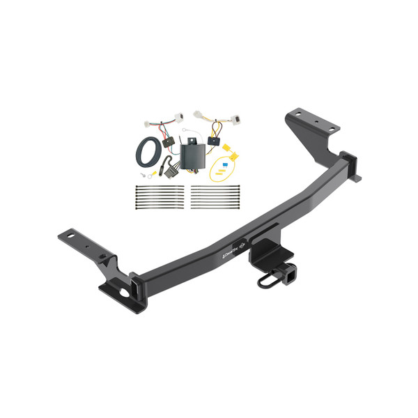 2017-2021 Mazda CX-5 Except Diesel Engine Draw-tite Class 2 Trailer Hitch, 1-1/4 Inch Square Receiver Bundle w/ Plug-n-Play T-One Wiring Harness - Draw-tite
