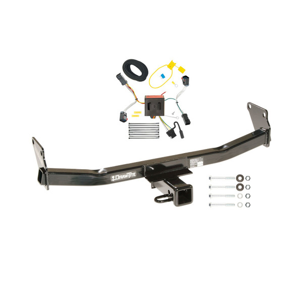 2011-2017 Jeep Compass (Old Body Style) Draw-tite Class 3 Trailer Hitch, 2 Inch Square Receiver Bundle w/ Plug-n-Play T-One Wiring Harness - Draw-tite