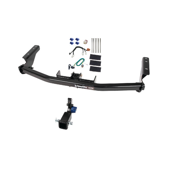 2013-2020 Nissan Pathfinder Draw-tite Hidden Hitch Completely Hidden Trailer Hitch 2 Inch Removable Receiver Bundle w/ Plug-n-Play T-One Wiring Harness - Draw-tite