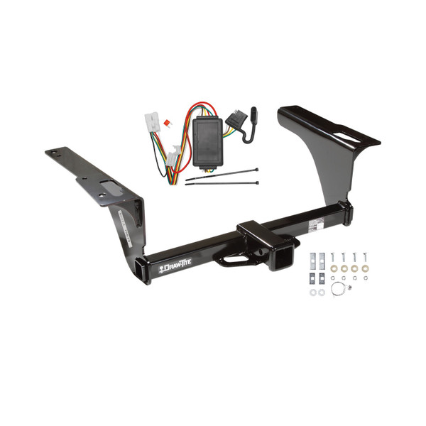 2010-2019 Subaru Outback Wagon, Except Sport Draw-tite Class 3 Trailer Hitch, 2 Inch Square Receiver Bundle w/ Plug-n-Play T-One Wiring Harness 75673 - Draw-tite