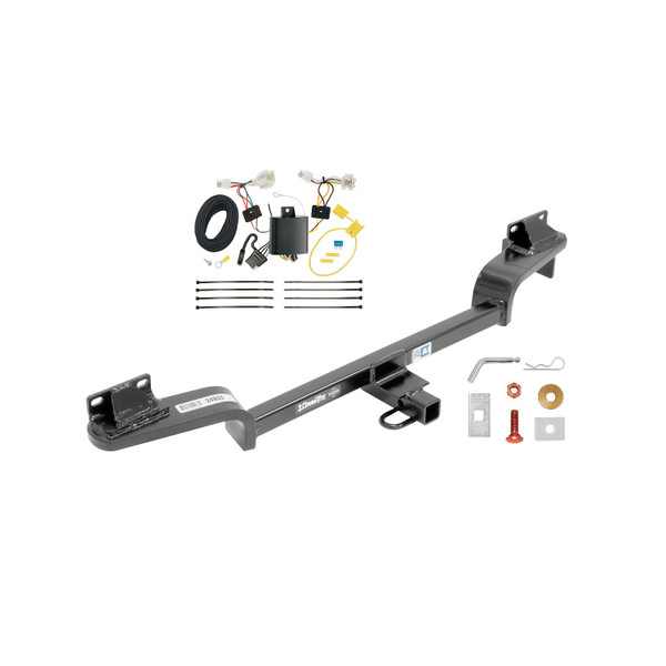 2016-2021 Mazda CX-3 Draw-tite Class 1 Trailer Hitch, 1-1/4 Inch Square Receiver Bundle w/ Plug-n-Play T-One Wiring Harness - Draw-tite