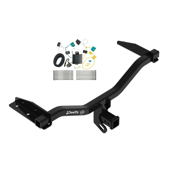 2018-2019 Chevrolet Equinox Diesel Engine Draw-tite Class 3 Trailer Hitch, 2 Inch Square Receiver Bundle w/ Plug-n-Play T-One Wiring Harness - Draw-tite