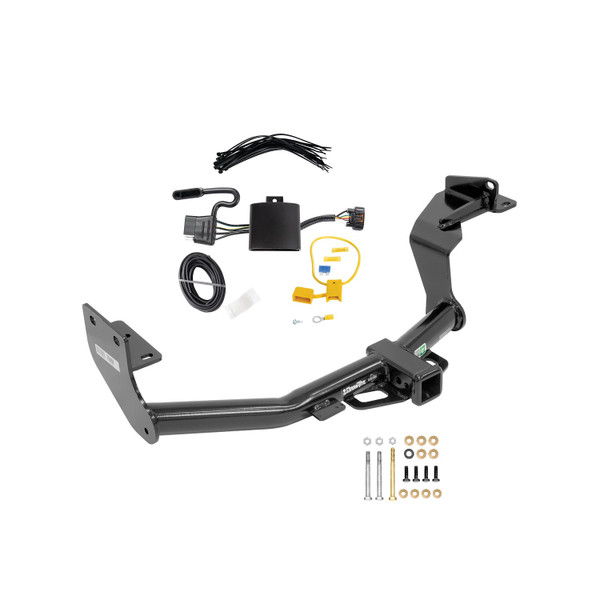 2019-2020 Hyundai Santa Fe Draw-tite Class 3 Trailer Hitch, 2 Inch Square Receiver Bundle w/ Plug-n-Play T-One Wiring Harness - Draw-tite