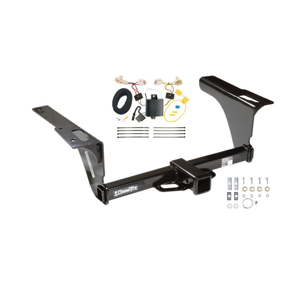 2015-2019 Subaru Legacy Sedan Draw-tite Class 3 Trailer Hitch, 2 Inch Square Receiver Bundle w/ Plug-n-Play T-One Wiring Harness - Draw-tite