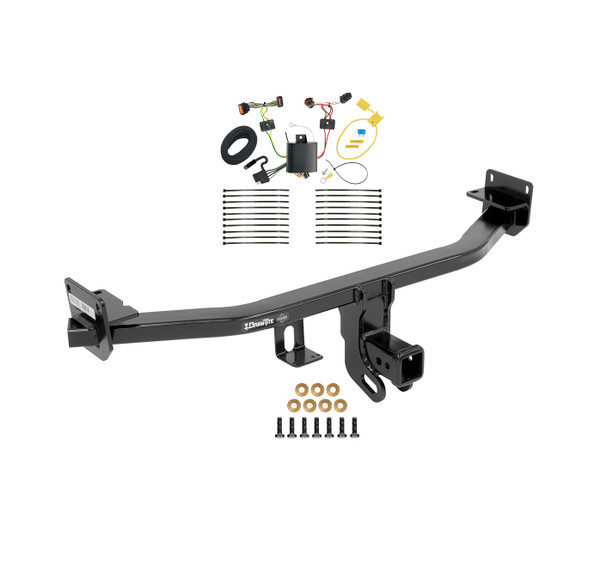 2017-2022 KIA Sportage Except SX & SX Turbo Draw-tite Class 3 Trailer Hitch, 2 Inch Square Receiver Bundle w/ Plug-n-Play T-One Wiring Harness - Draw-tite