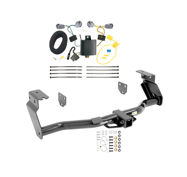 2014-2018 Jeep Cherokee Trailhawk Draw-tite Class 3 Trailer Hitch, 2 Inch Square Receiver Bundle w/ Plug-n-Play T-One Wiring Harness 75838 - Draw-tite
