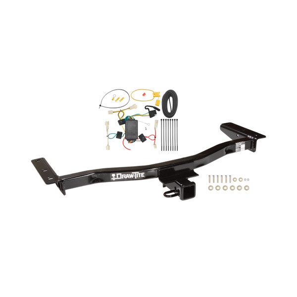 2010-2012 Lexus RX350 Except F Sport Draw-tite Class 3 Trailer Hitch, 2 Inch Square Receiver Bundle w/ Plug-n-Play T-One Wiring Harness - Draw-tite
