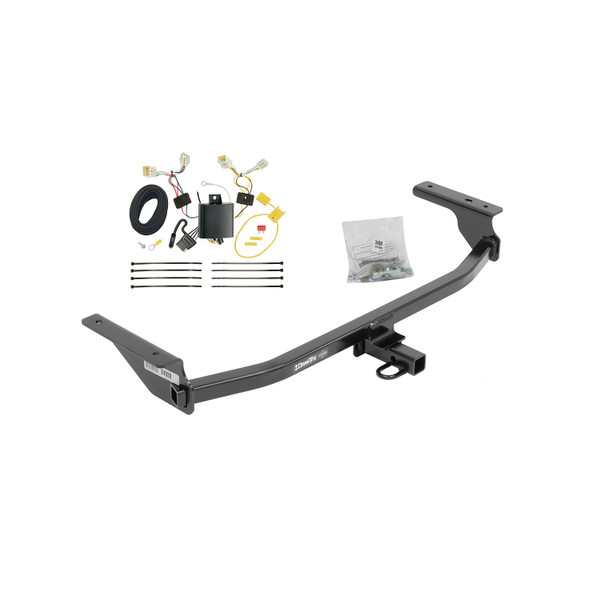 2017-2020 Hyundai Elantra Except Limited & Sport Draw-tite Class 1 Trailer Hitch, 1-1/4 Inch Square Receiver Bundle w/ Plug-n-Play T-One Wiring Harness - Draw-tite