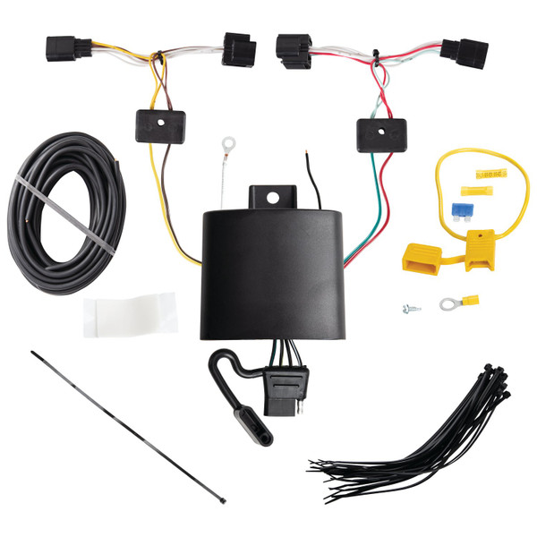 2022-2024 Acura MDX Draw-Tite Class 4 Trailer Hitch, 2 Inch Square Receiver Bundle w/ Plug-n-Play T-One Wiring Harness