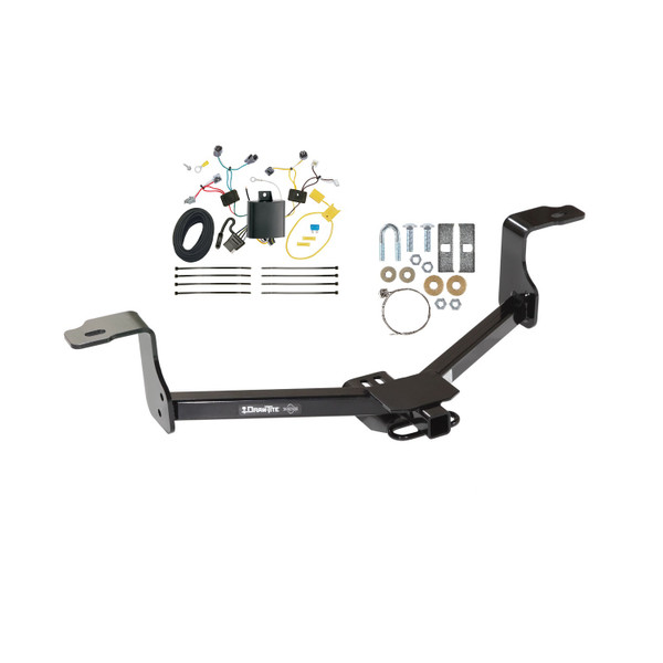 2016-2017 Honda Accord Coupe Draw-tite Class 1 Trailer Hitch, 1-1/4 Inch Square Receiver Bundle w/ Plug-n-Play T-One Wiring Harness - Draw-tite