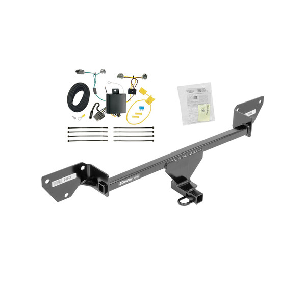 2016-2019 Chevrolet Cruze (New Body Style) Draw-tite Class 1 Trailer Hitch, 1-1/4 Inch Square Receiver Bundle w/ Plug-n-Play T-One Wiring Harness - Draw-tite