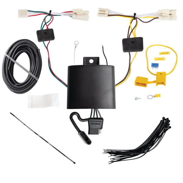 2021-2024 Ford Bronco Sport Except First EditionDraw-Tite Class 3 Trailer Hitch, 2 Inch Square Receiver Bundle w/ Plug-n-Play T-One Wiring Harness