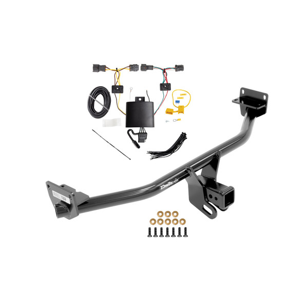 2019-2021 Hyundai Tucson Except Night Edition Draw-tite Class 3 Trailer Hitch, 2 Inch Square Receiver Bundle w/ Plug-n-Play T-One Wiring Harness - Draw-tite