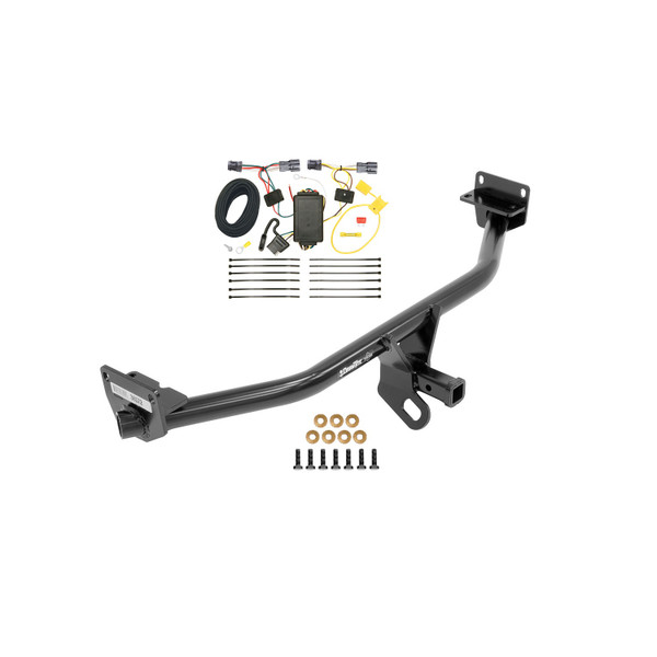 2016-2018 Hyundai Tucson Draw-tite Class 2 Trailer Hitch, 1-1/4 Inch Square Receiver Bundle w/ Plug-n-Play T-One Wiring Harness - Draw-tite