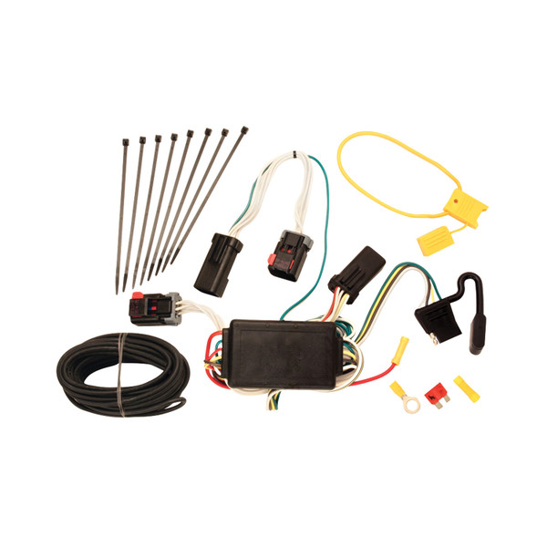2007-2008 Dodge Durango Draw-tite Class 4 Trailer Hitch, 2 Inch Square Receiver Bundle w/ Plug-n-Play T-One Wiring Harness