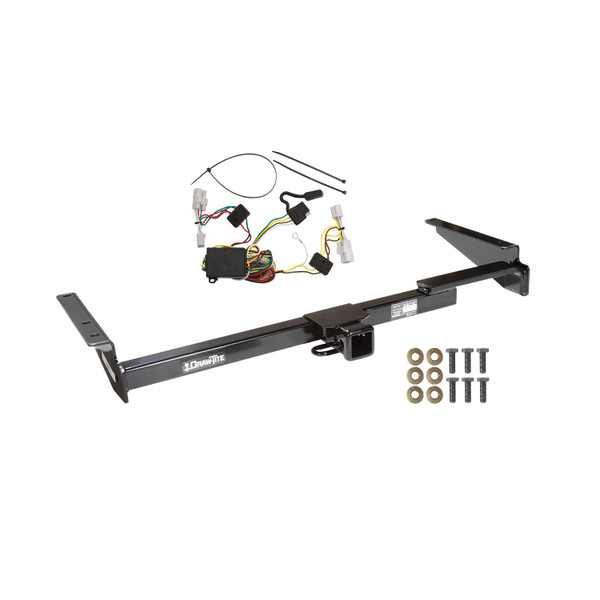 2001-2003 Toyota Highlander Draw-tite Class 3 Trailer Hitch, 2 Inch Square Receiver Bundle w/ Plug-n-Play T-One Wiring Harness - Draw-tite