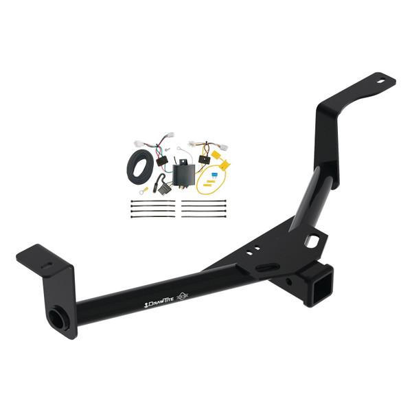 2016-2022 Honda HR-V Draw-tite Class 3 Trailer Hitch, 2 Inch Square Receiver Bundle w/ Plug-n-Play T-One Wiring Harness - Draw-tite