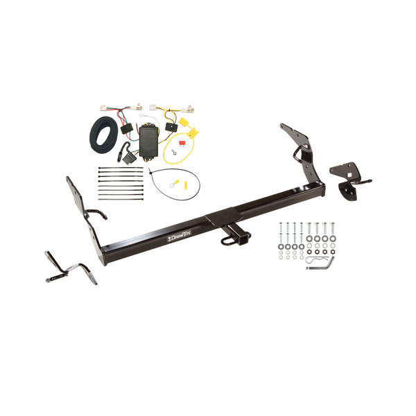 2011-2012 Toyota Avalon Draw-tite Class 1 Trailer Hitch, 1-1/4 Inch Square Receiver Bundle w/ Plug-n-Play T-One Wiring Harness - Draw-tite