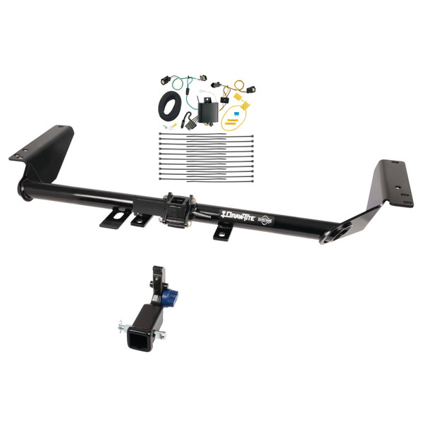2017-2020 Chrysler Pacifica Limited Draw-tite Hidden Hitch Completely Hidden Trailer Hitch 2 Inch Removable Receiver Bundle w/ Plug-n-Play T-One Wiring Harness - Draw-tite