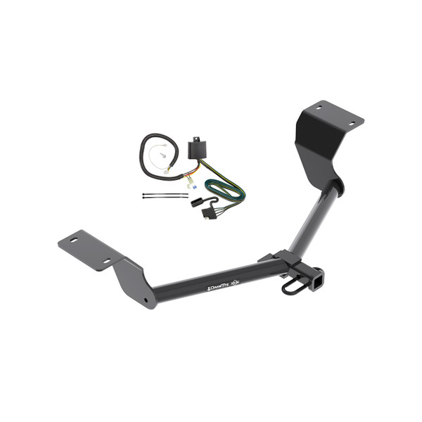 2017-2024 Honda CR-V Except HybridDraw-Tite Class 2 Trailer Hitch, 1-1/4 Inch Square Receiver Bundle w/ Plug-n-Play T-One Wiring Harness - Draw-tite