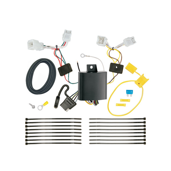 2017-2024 KIA Niro Except Plug-In-HybridDraw-Tite Class 2 Trailer Hitch, 1-1/4 Inch Square Receiver Bundle w/ Plug-n-Play T-One Wiring Harness