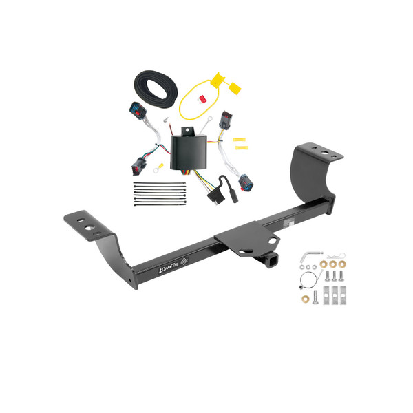2011-2014 Chrysler 300 Draw-tite Class 2 Trailer Hitch, 1-1/4 Inch Square Receiver Bundle w/ Plug-n-Play T-One Wiring Harness - Draw-tite