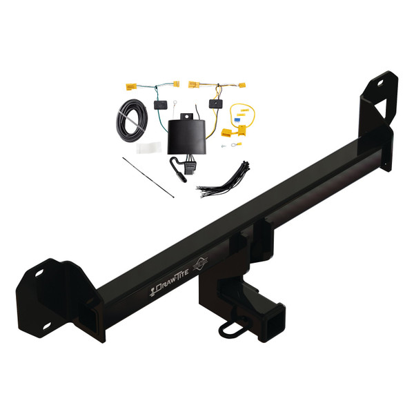 2016-2022 Mercedes-Benz GLC300 Draw-tite Class 3 Trailer Hitch, 2 Inch Square Receiver Bundle w/ Plug-n-Play T-One Wiring Harness - Draw-tite