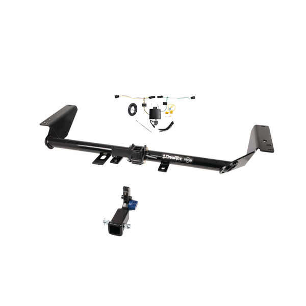 2021-2024 Chrysler Pacifica Draw-Tite Hidden Hitch Completely Hidden Trailer Hitch 2 Inch Removable Receiver Bundle w/ Plug-n-Play T-One Wiring Harness - Draw-tite