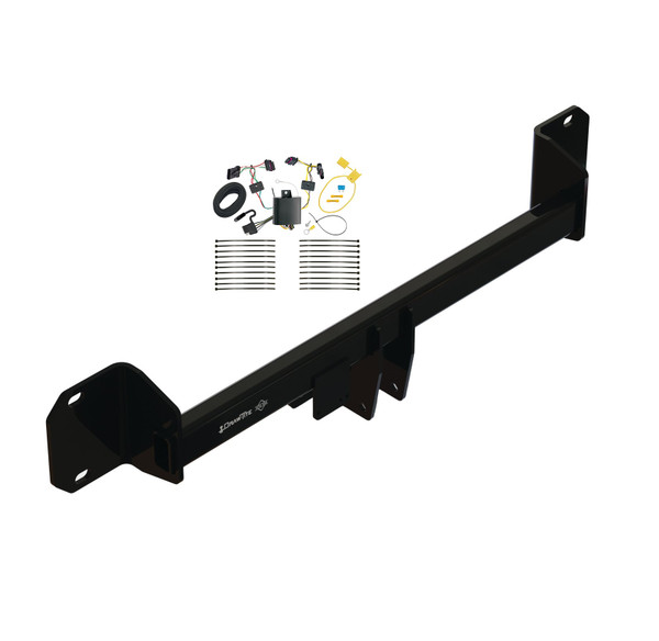 2016-2019 BMW X1 Draw-tite Hidden Hitch Completely Hidden Trailer Hitch 2 Inch Removable Receiver Bundle w/ Plug-n-Play T-One Wiring Harness - Draw-tite