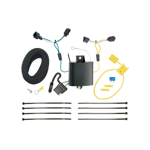 2011-2017 Volkswagen Touareg Draw-tite Class 4 Trailer Hitch, 2 Inch Square Receiver Bundle w/ Plug-n-Play T-One Wiring Harness