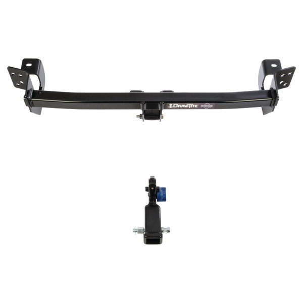 2019-2024 Toyota RAV4 Draw-Tite Hidden Hitch Completely Hidden Trailer Hitch 2 Inch Removable Receiver Bundle w/ Plug-n-Play T-One Wiring Harness