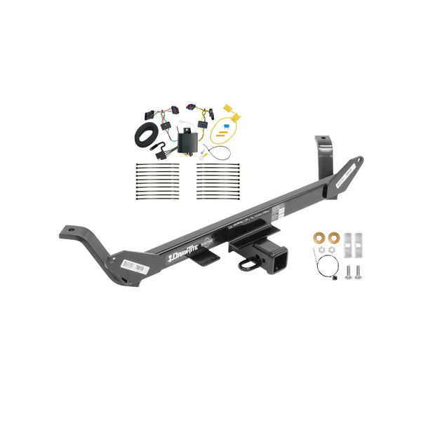 2016-2017 BMW X1 Draw-tite Class 3 Trailer Hitch, 2 Inch Square Receiver Bundle w/ Plug-n-Play T-One Wiring Harness - Draw-tite