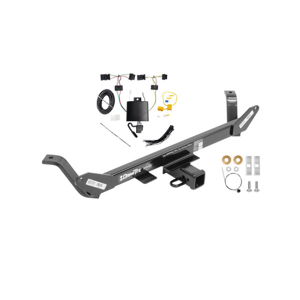 2020-2024 BMW X1 Draw-Tite Class 3 Trailer Hitch, 2 Inch Square Receiver Bundle w/ Plug-n-Play T-One Wiring Harness - Draw-tite
