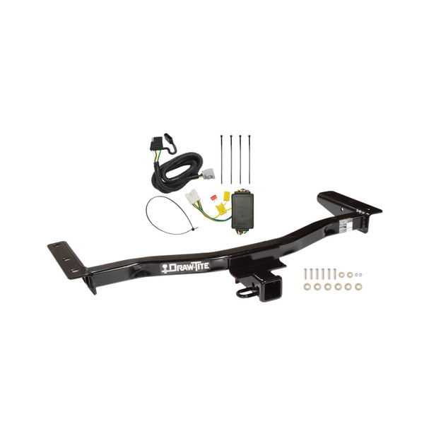 2013-2015 Lexus RX350 Except F Sport Draw-tite Class 3 Trailer Hitch, 2 Inch Square Receiver Bundle w/ Plug-n-Play T-One Wiring Harness - Draw-tite