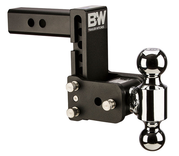 B&W 10K 5" Drop 5.5" Rise (2-5/16", 2" Balls) Adjustable Ball Mount Hitch For 2" Recievers  TS10037B - B&W Trailer Hitches