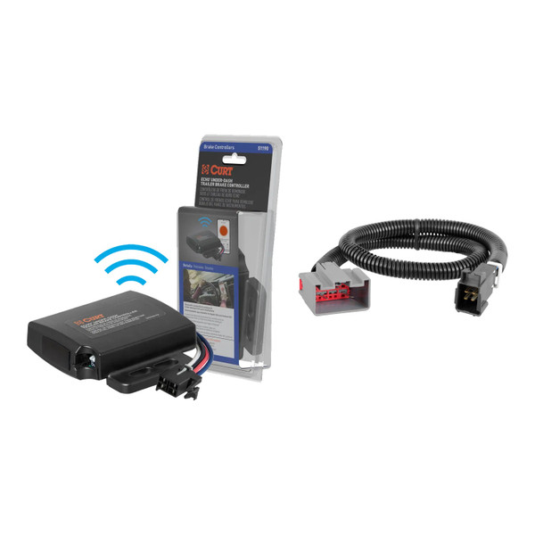 2018-2020 Ford Expedition  CURT Echo Under-Dash Trailer Brake Controller, Bluetooth® Smartphone for 1-4 Axles #51190 - CURT