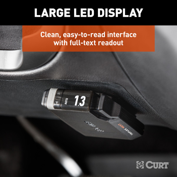2013-2014 Lincoln Navigator  CURT TriFlex NEXT Proportional Motion-Sensing Trailer Brake Controller for 1-4 Axles #51146