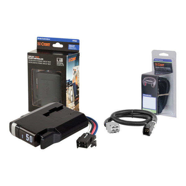 2025-2026 RAM 5500  CURT TriFlex NEXT Proportional Motion-Sensing Trailer Brake Controller for 1-4 Axles #51146 - CURT