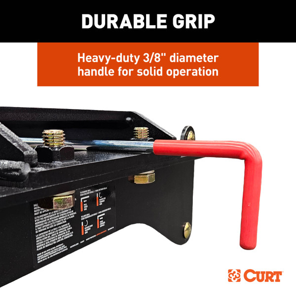 CURT 60704 PowerHaul Double Lock Gooseneck Hitch, Fits Select Chevrolet Silverado 2500 HD, 3500 HD, GMC Sierra 2500 HD, 3500 HD