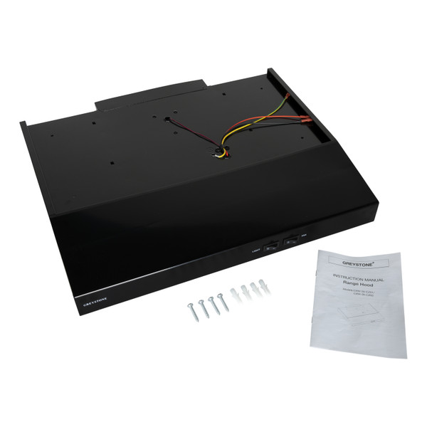 Greystone 22 Inch 12 Volt Black Range Hood #2022302063 - Greystone