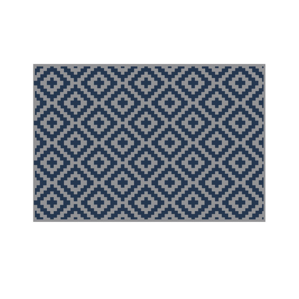 Lippert All-Weather Patio Mat - 8' x 12', Blue/Grey #2024048079 - Lippert