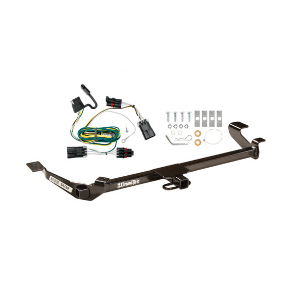 2005-2006 Pontiac Pursuit Coupe, (Canada Only) Draw-tite Class 1 Trailer Hitch, 1-1/4 Inch Square Receiver Bundle w/ Plug-n-Play T-One Wiring Harness - Draw-tite