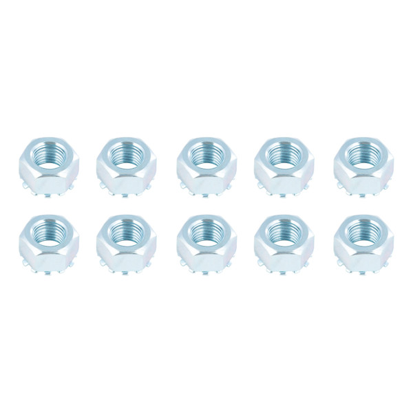 Lippert 2025027776 Trailer Brake Hex Lock Mounting Nut, 7/16"-20 Thread Size, 10 Pack - Lippert